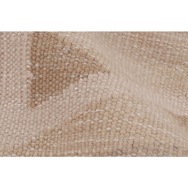 Textile Rug & Kilim’s Scandinavian Style Geometric Rug in Beige, White and Terracotta 10x14 For Sale - Image 7 of 8
