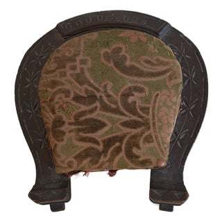 Late 19th Centur Victorian Horseshoe Footstool For Sale