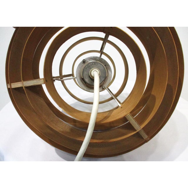 Hans -Agne Jakobsson Ellysett Teak Pendent Lamp Denmark For Sale - Image 10 of 12
