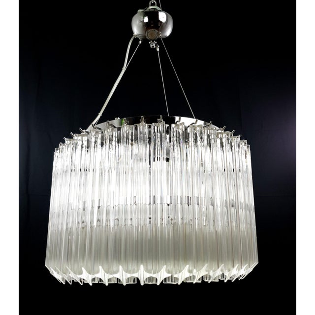 Vintage murano chandelier, venini style, 1970s. Beautiful chandelier with an antique feel, round and rondo-style. Made...