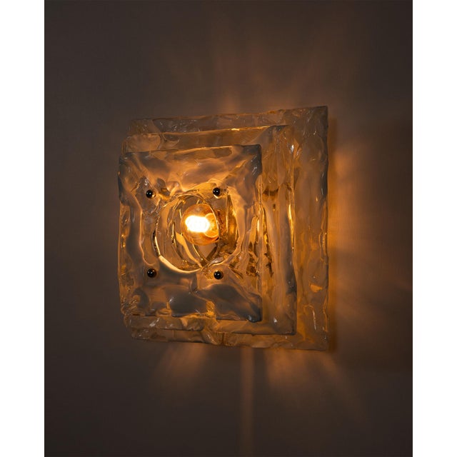 Silver Murano Glass Wall Light, 1970s For Sale - Image 8 of 15