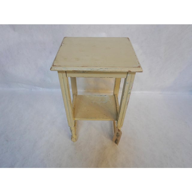 1990s Small Painted Wood Side Table For Sale - Image 4 of 14