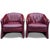 Postmodern Pair of Vintage Oxblood Leathercraft Postmodern Lounge/Club Chairs For Sale - Image 3 of 13