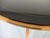 Black Glass and Cherrywood Table, 1960s For Sale - Image 8 of 10