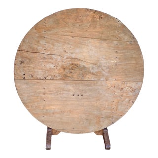 French Bleached Oak Wine Tasting Table For Sale