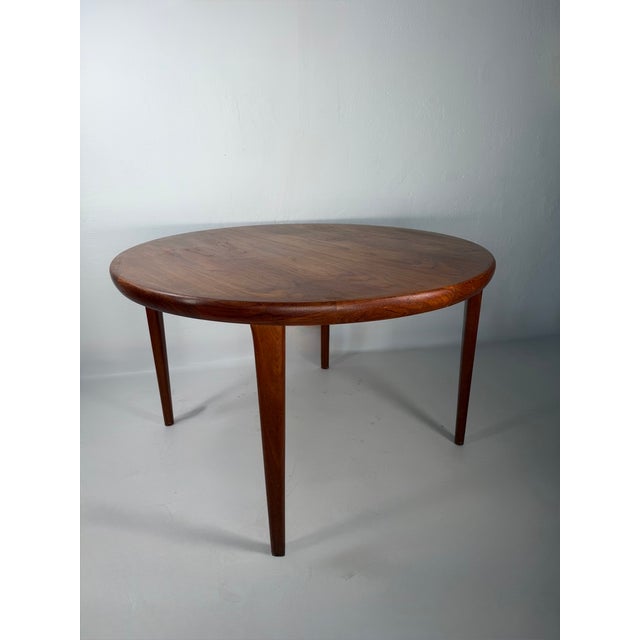 Original danish extendable dining table by vv møbler, model no. 161167, dating from the 1960s. the table is crafted from...