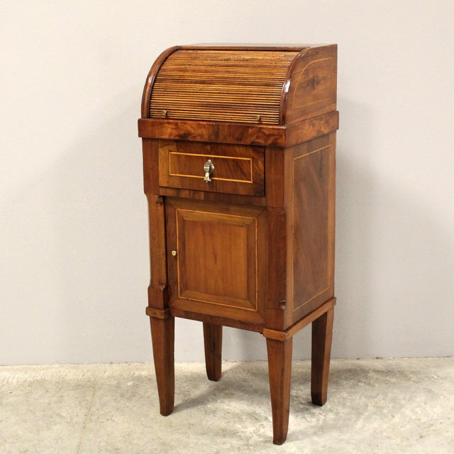 Directoire Walnut Bedside Table, 18th Century For Sale - Image 15 of 15