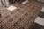 Traditional Vintage Kerman Lavar Persian Rug in Black and Beige-Brown Floral Pattern For Sale - Image 3 of 7