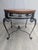 Black Table in Forged Metal and Wood For Sale - Image 8 of 8