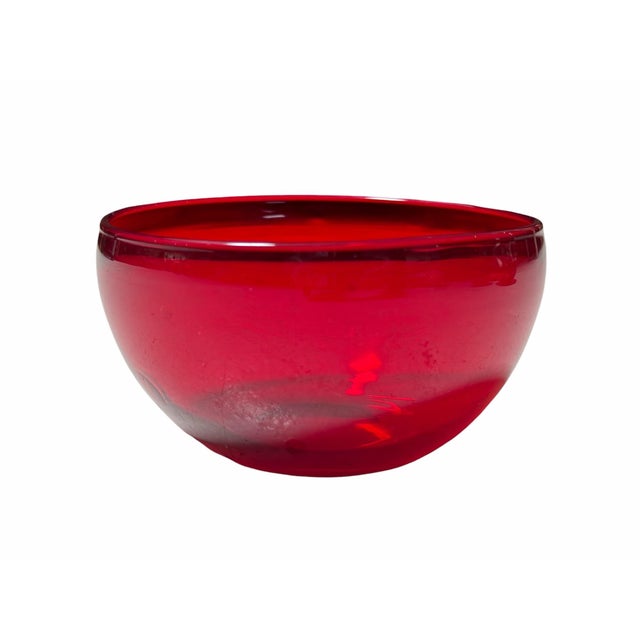 Set of 4 Steuben Red Crystal Finger Bowls - Frederick Carder