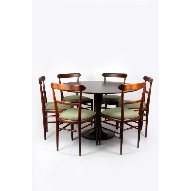 Mid-Century Modern Mid-Century Modern Dining Set, Czechoslovakia, 1960s, Set of 7 For Sale - Image 3 of 18