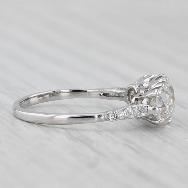 White 1.91ctw Diamond Round 3-Stone 14k White Gold Size 6.25 Engagement For Sale - Image 8 of 8