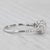 White 1.91ctw Diamond Round 3-Stone 14k White Gold Size 6.25 Engagement For Sale - Image 8 of 8