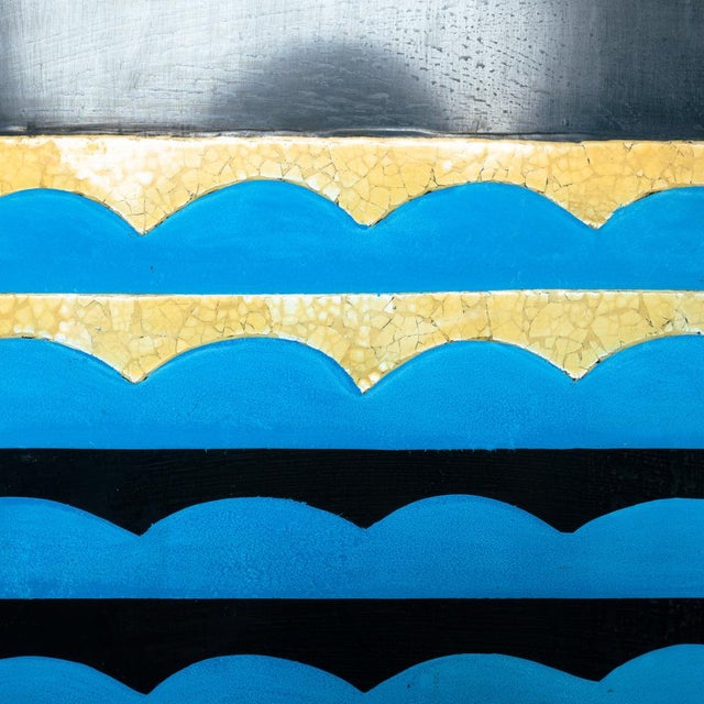 Art Paravent Room Divider with Birds and Geometric Patterns, 1970s For Sale - Image 9 of 18