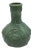 Celadon Style Climbing Rose Pattern Porcelain Vase For Sale