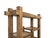 1980s Rustic Thick Bold Wood Multi-Shelves Display Cabinet Bookcase Room Divider For Sale - Image 10 of 18