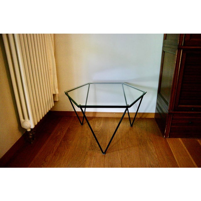 Metal Coffee Table in Wrought Iron and Glass, Italy, 1960 For Sale - Image 7 of 7