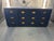 1960s Drexel Campaign Dresser Refinished in Navy For Sale - Image 10 of 12