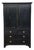 English Ebonized Linen Cupboard For Sale