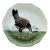 19th Century Majolica Hen and Chicks Plate Choisy Le Roi For Sale