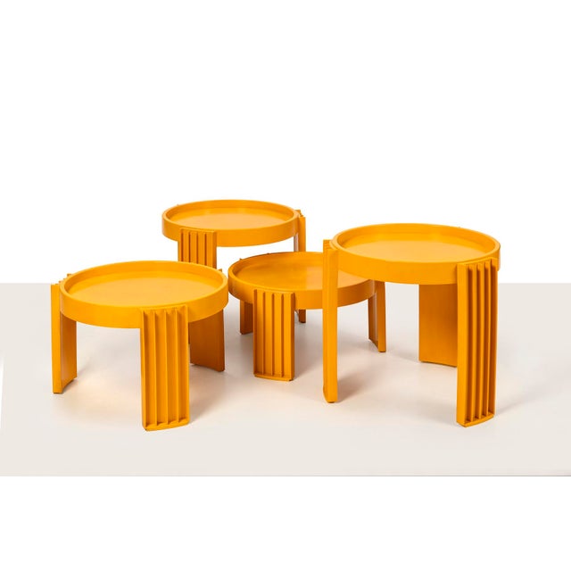 Marema Tables by Gianfranco Frattinis for Cassina, 1960s, Set of 4 For Sale - Image 11 of 16
