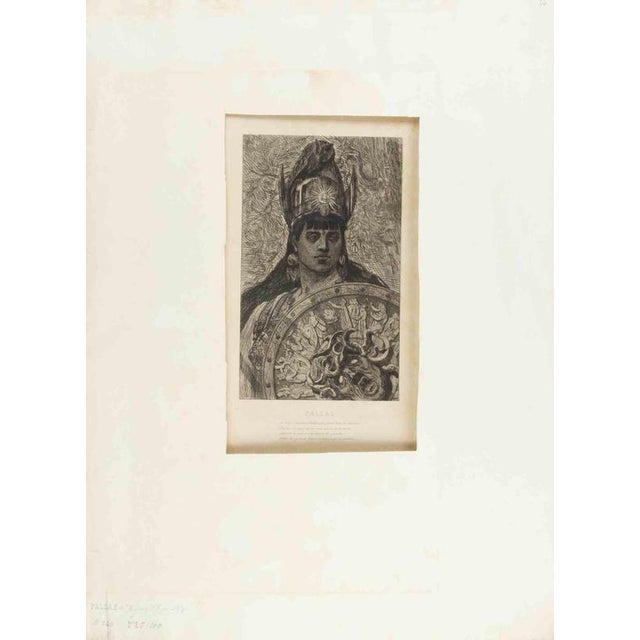 Etching on paper. Image dimension cm. 24.5x15. Not signed. as issued. Etching. 310x175 mm. Sheet: 470x338 mm. "WL" on the...