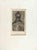 Etching on paper. Image dimension cm. 24.5x15. Not signed. as issued. Etching. 310x175 mm. Sheet: 470x338 mm. "WL" on the...