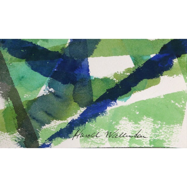 Abstract Harold Wallerstein - Abstract Watercolor on Paper For Sale - Image 3 of 4