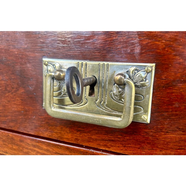 Vintage Art Nouveau Display Cabinet, 1920s For Sale - Image 4 of 10