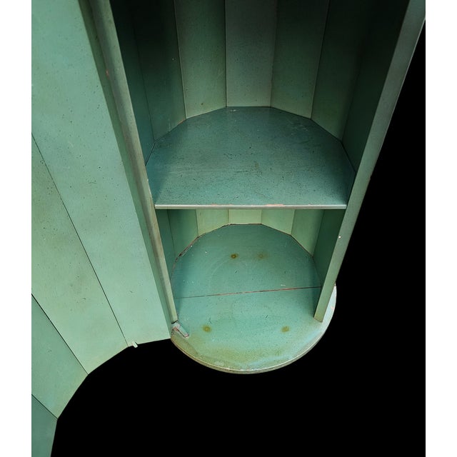 Hickory Manufacturing Company Vintage Hickory Manufacturing Company Cylindrical Pedestal Bar Cabinet For Sale - Image 4 of 8