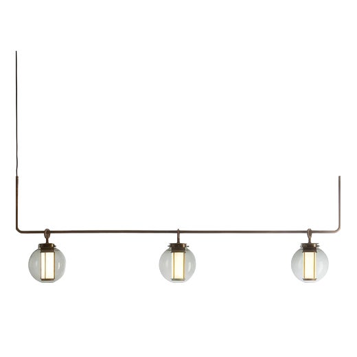 T Chandelier III Suspension Lamp by Neri and Hu Bai for Parachilna For Sale