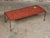 Red Midcentury Italian Mosaic Table with Iron Base and Red Glass Tile Style Top For Sale - Image 8 of 12