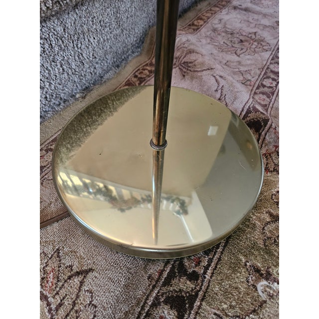 Hollywood Regency Gold Clam Shell Adjustable Floor Lamps For Sale - Image 11 of 12