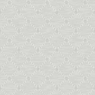 SAMPLE - Boråstapeter Golden Trellis Wallpaper In Grey And Silver For Sale