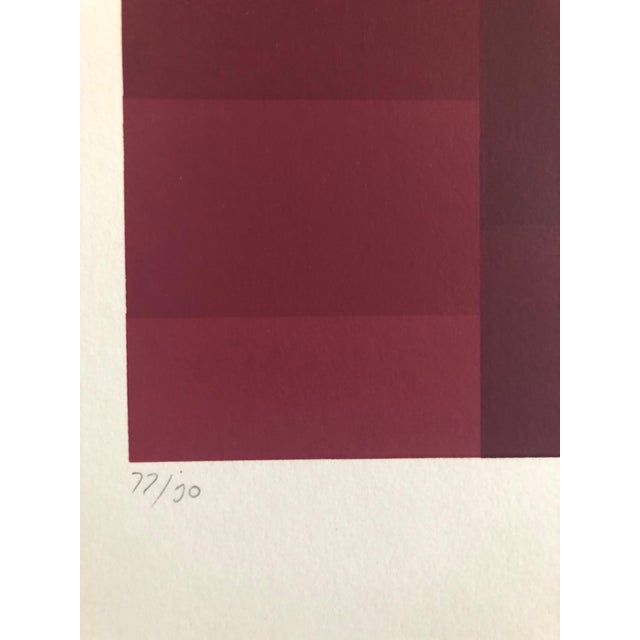 Op Art Jakob Weder, Swiss Artist Large Color Symphony Silkscreen Serigraph Print Kinetic Op Art, 20th C. For Sale - Image 3 of 7