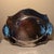 Global Views Global Views Hammered Nickel Oval Tray With Black Leather Handles & Ball Feet For Sale - Image 4 of 5