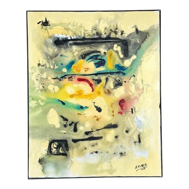 Vintage Original Oil Portrait on Canvas For Sale