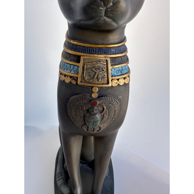 Egyptian Bastet Cat Figure For Sale - Image 10 of 10