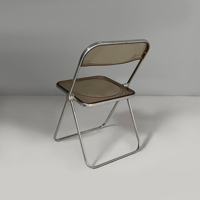 Castelli Italian Modern Plia Chair attributed to Giancarlo Piretti for Anonima Castelli, 1970s For Sale - Image 4 of 18