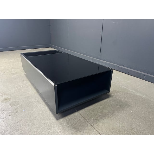 1980s Vintage Coffee Table in Wood and Glass from Roche Bobois, 1980s For Sale - Image 5 of 10