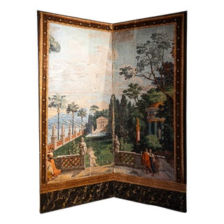 Panoramic Wallpaper Panels with Telemachus on the Island of Calypso Motif by Joseph Dufour, France, 1818, Set of 2 For Sale