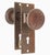 This Vernacular passage cast iron door knob set was made by Trenton in the 1887 catalog. It is part of the Trenton...