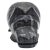 This vintage hand-carved hippopotamus sculpture is crafted from dense black marble exhibiting natural mineral veining and...