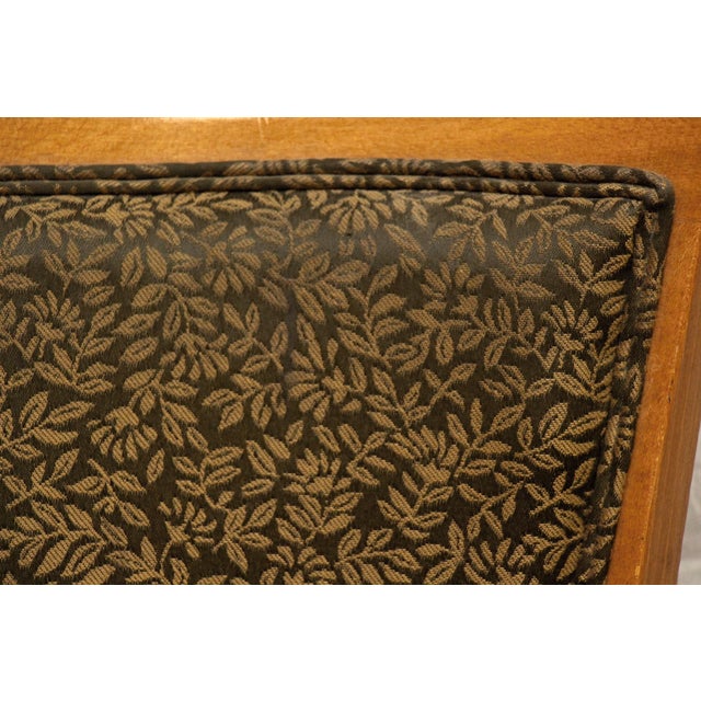 Vintage Traditional Wooden Dining Chair With Foliate Upholstery For Sale - Image 4 of 10