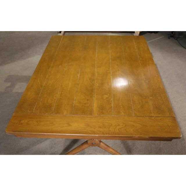 Mid-Century Trestle Base Dining Table For Sale - Image 10 of 12