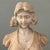 Alabaster Antique Art Nouveau Hand Carved Alabaster Bust of a Young Woman With Marble Stand For Sale - Image 8 of 10