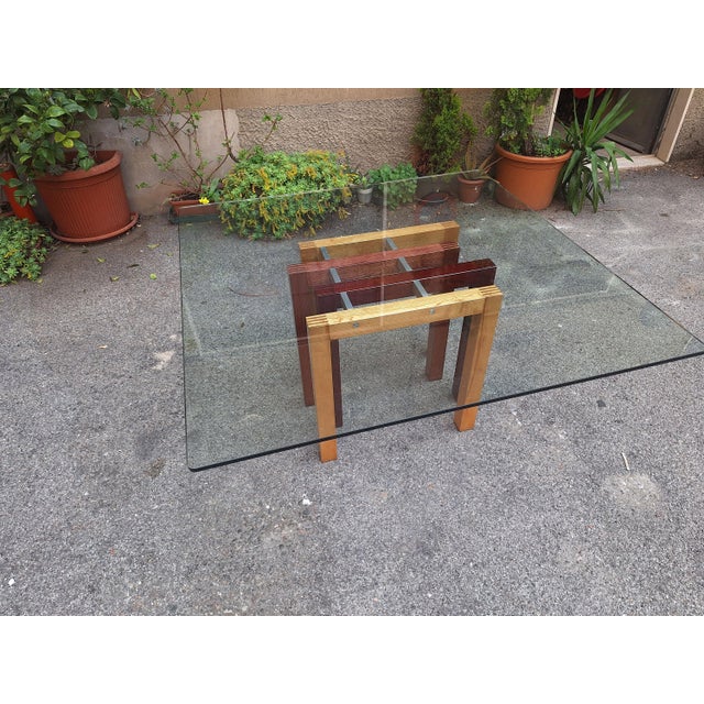 Vintage Dining Table in Veneered and Lacquered Wood by Giovanni Offredi, 1990s For Sale - Image 12 of 14