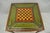 Maitland Smith Marquetry Inlay Leather Mahogany Game Table & 4 Shield Back Chair For Sale In Philadelphia - Image 6 of 18