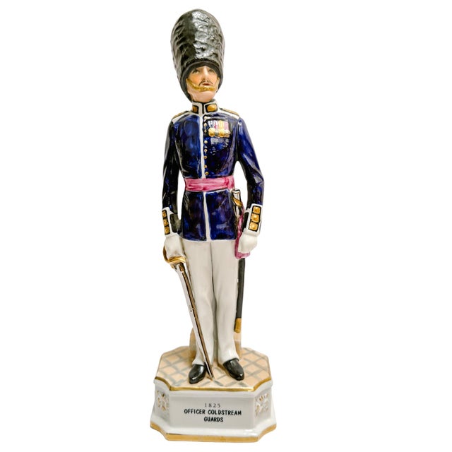 Vintage Royal Crown Devon British Military Guards Porcelain Figurines - Set of 3 For Sale - Image 12 of 17