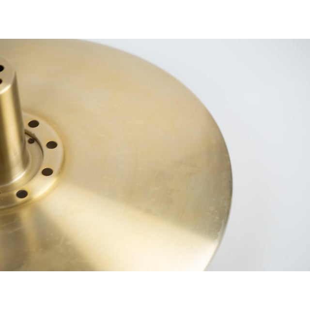 Gold Vintage Danish Pendant Lamp, 1980s For Sale - Image 8 of 12
